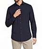 Murano Performance Athletic Fit Solid Stretch Long Sleeve Woven Shirt - Image 5