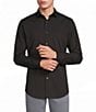 Murano Performance Athletic Fit Solid Stretch Long Sleeve Woven Shirt - Image 1