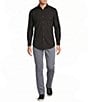 Murano Performance Athletic Fit Solid Stretch Long Sleeve Woven Shirt - Image 3