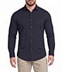 Murano Performance Athletic Fit Solid Stretch Long Sleeve Woven Shirt - Image 6