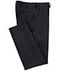 Color:Black - Image 1 - Performance Stretch Alex Slim-Fit Suit Separates Flat-Front Dress Pants