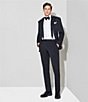 Color:Black - Image 3 - Performance Stretch Alex Slim-Fit Suit Separates Flat-Front Dress Pants