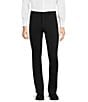 Color:Black - Image 1 - Performance Stretch Evan Extra Slim-Fit Suit Separates Flat-Front Dress Pants