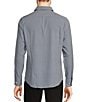 Color:Black - Image 2 - Performance Stretch Slim Fit Circle Print Long Sleeve Woven Shirt