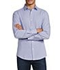 Murano Performance Stretch Slim Fit Triangle Geo Print Long Sleeve Woven Shirt - Image 1