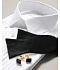Murano Polished Goldtone/Genuine Black Onyx Cuff Links, Color:Gold - Image 2
