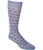 Murano Retro Dot Crew Dress Socks - Image 1