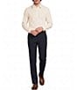 Murano Retro Revival Collection Slim Fit Solid Long Sleeve Woven Shirt - Image 3