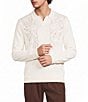 Murano Retro Revival Collection Terry Jacquard Johnny Collar Sweater - Image 1
