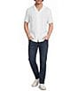 Murano Saronic Islands, Greece Collection Slim Fit Applique Short Sleeve Woven Camp Shirt - Image 3
