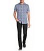 Murano Saronic Islands Greece Collection Slim Fit Geo Print Short Sleeve Button-Front Shirt - Image 3