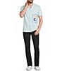 Murano Saronic Islands, Greece Collection Slim Fit Short Sleeve Stamp Coat Front Shirt - Image 3
