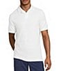 Murano Saronic Islands Greece Collection Solid Slim Fit Textured Short Sleeve Polo Shirt - Image 5