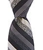 Murano Sateen Narrow Multi Stripe Silk Poly Tie - Image 1