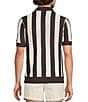 Murano Seville Collection Stripe Short Sleeve Button Front Shirt - Image 2