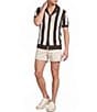 Murano Seville Collection Stripe Short Sleeve Button Front Shirt - Image 3