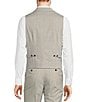 Color:Light Grey - Image 2 - Shawl Glen Plaid Vest