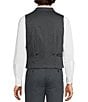 Murano Shawl Knit Suit Separates Vest, Color:Navy - Image 2