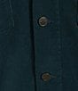 Color:Dark Teal - Image 4 - Slim Fit Cord Jacket