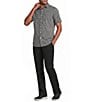 Murano Slim Fit Geo Pattern Performance Stretch Short Sleeve Woven Shirt - Image 3
