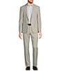 Color:Light Grey - Image 3 - Slim Fit Glen Plaid Suit Separates Jacket