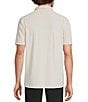 Murano Slim Fit Performance Solid Short Sleeve Coat Front Woven Shirt - Image 6