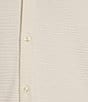Murano Slim Fit Performance Solid Short Sleeve Coat Front Woven Shirt - Image 4