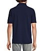Murano Slim Fit Performance Solid Short Sleeve Coat Front Woven Shirt - Image 6