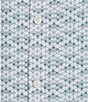 Murano Slim Fit Performance Stretch Diamond Print Long Sleeve Woven Shirt, Color:Antique Teal - Image 4