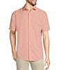 Color:Light Peach - Image 1 - Slim-Fit Performance Stretch Short Sleeve Woven Shirt