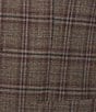 Murano Slim Fit Plaid Suit Separates Jacket, Color:Brown - Image 4
