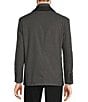 Color:Charcoal - Image 2 - Slim-Fit Quilted Zip Out Suit Separates Blazer
