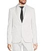 Murano Slim Fit Sateen Shawl Lapel Suit Separates Jacket, Color:White - Image 3