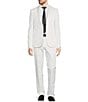 Murano Slim Fit Sateen Shawl Lapel Suit Separates Jacket, Color:White - Image 4