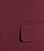 Murano Slim Fit Solid Knit Suit Separates Jacket, Color:Burgundy - Image 4