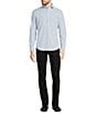 Color:Light Blue - Image 3 - Slim Fit Solid Performance Stretch Long Sleeve Woven Shirt