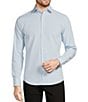 Murano Slim Fit Solid Performance Stretch Long Sleeve Woven Shirt, Color:Light Blue - Image 1