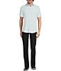 Murano Slim Fit Solid Performance Stretch Short Sleeve Woven Shirt - Image 3