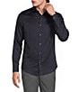 Murano Slim Fit Solid Sateen Long Sleeve Woven Shirt - Image 1