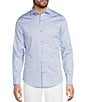 Murano Slim Fit Solid Sateen Long Sleeve Woven Shirt - Image 2