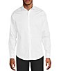 Murano Slim Fit Solid Sateen Pintuck Long Sleeve Woven Shirt - Image 2