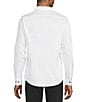 Murano Slim Fit Solid Sateen Pintuck Long Sleeve Woven Shirt - Image 3