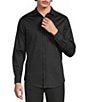 Murano Slim Fit Solid Sateen Pintuck Long Sleeve Woven Shirt - Image 6