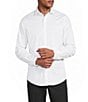 Murano Slim Fit Solid Sateen Pintuck Long Sleeve Woven Shirt - Image 2