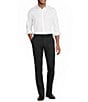 Murano Slim Fit Solid Sateen Pintuck Long Sleeve Woven Shirt - Image 4