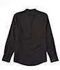 Color:Black - Image 2 - Wardrobe Essentials Slim-Fit Textured Long-Sleeve Woven Shirt
