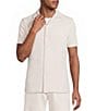 Murano Coordinating Slim Fit Textured Short Sleeve Knit Camp Shirt - Image 1