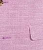 Murano Slim Fit Textured Suit Separates Jacket, Color:Magenta - Image 4