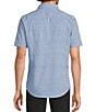 Murano Slim Fit Wave Pattern Performance Stretch Short Sleeve Woven Shirt - Image 2