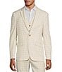 Color:Ecru - Image 1 - Slim Fit Window Plaid Suit Separates Jacket